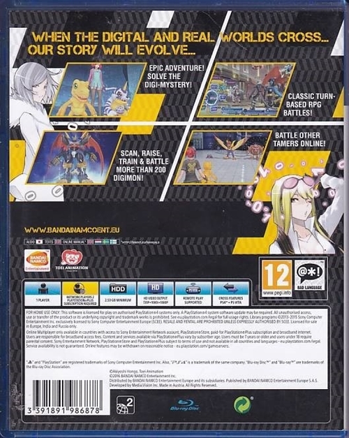 Digimon Story Cyber Sleuth - PS4 (A Grade) (Genbrug)